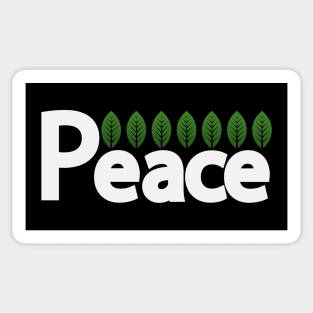 Peace bringing peace text design Sticker